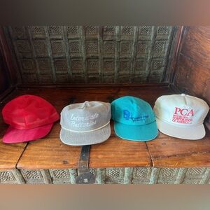 VTG unisex caps Trucker Cordroy adjustable 80’s  USA cruise beach date eclectic